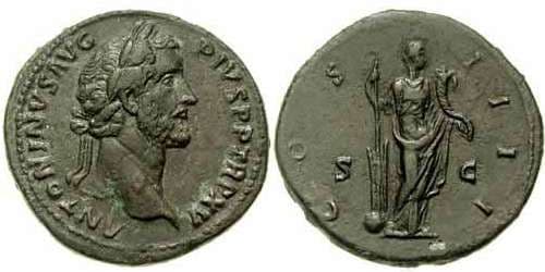 RIC 885 Antoninus Pius, Rome, AE Sestertius