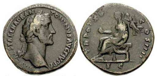 RIC 889 Antoninus Pius Sestertius, 149-150 AD