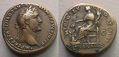 RIC 891 Sear 4148 Antoninus Pius AE Sestertius