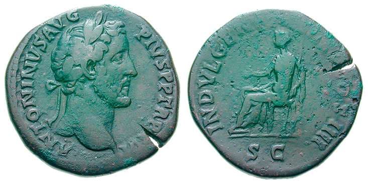 RIC 904 Sear 4183 Antoninus Pius AE Sestertius