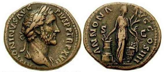 RIC 921 Sear 4294 Antoninus Pius AE As