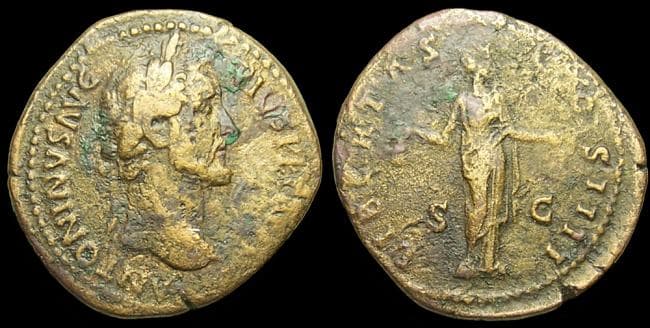 RIC 928 Antoninus Pius AE Sestertius