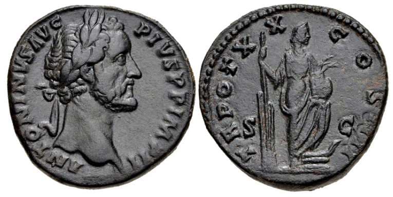 RIC 964a1 Sear 4251 Antoninus Pius AE Sestertius