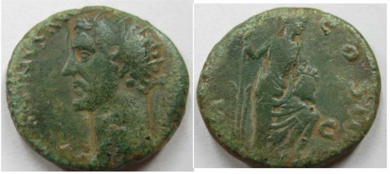 RIC 969 var Antoninus Pius, AE dupondius, prob