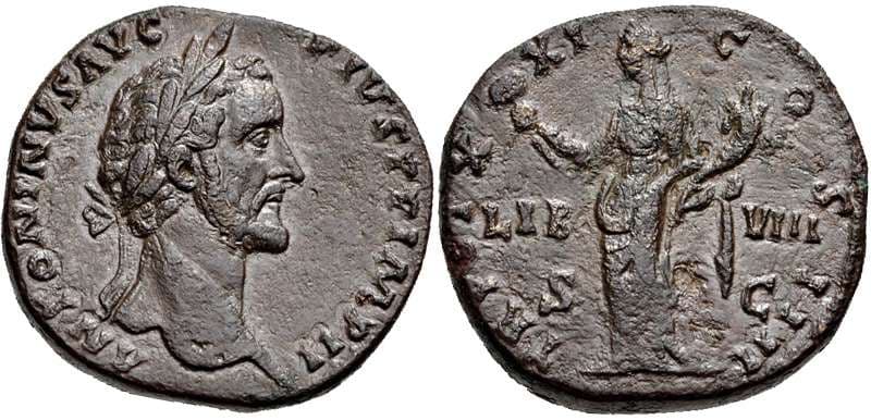 RIC 987 Antoninus Pius Sestertius