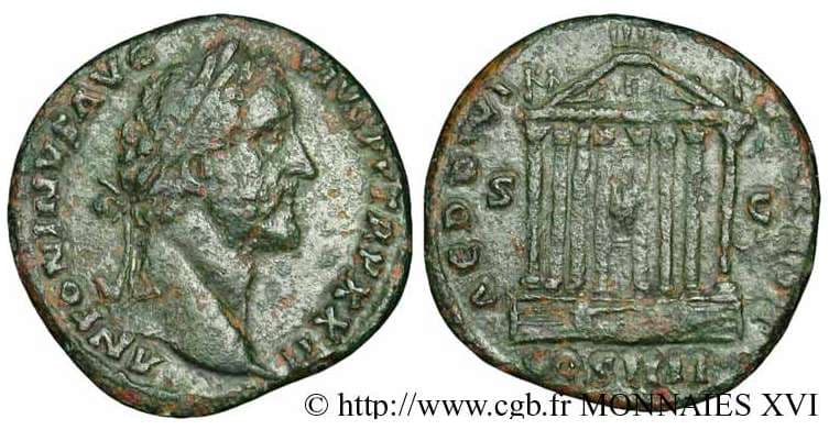 RIC 998 Antoninus Pius, AE Sestertius