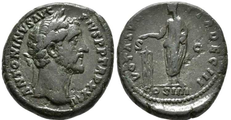 RIC 1026 Antoninus Pius AE As