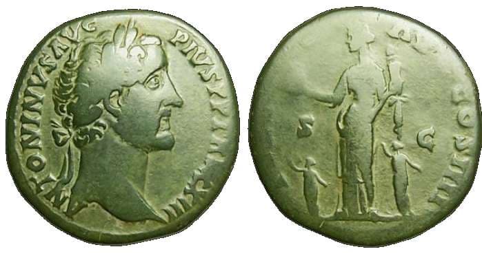 RIC 1032 Sear (1988) 1266 Antoninus Pius Sestertius