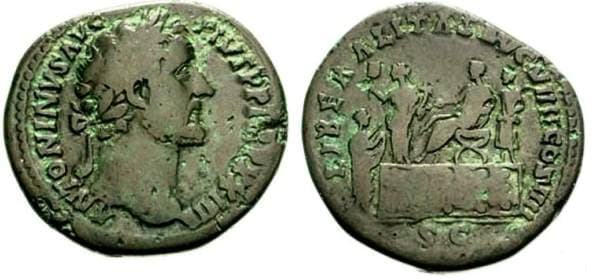 RIC 1044 Antoninus Pius AE Sestertius