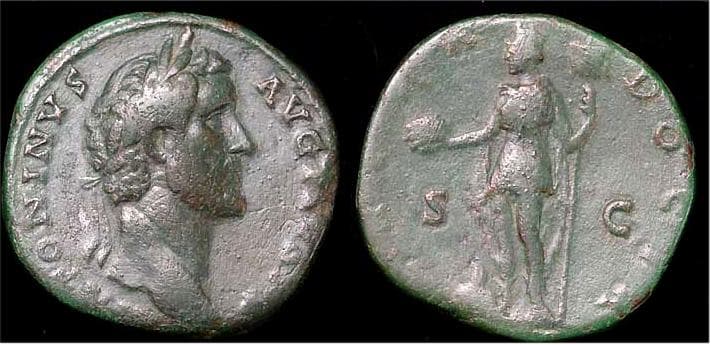 RIC 1056 Antoninus Pius, AE Sestertius