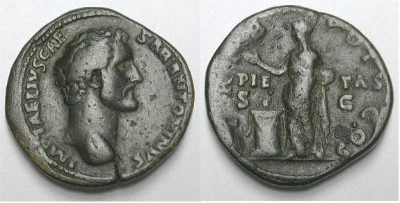RIC 1083a[hadrian] Sear 4203 Antoninus Pius, as Caesar, AE Sestertius