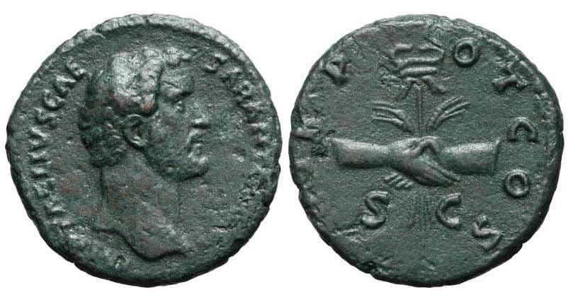 RIC 1088a[hadrian] Sear 4322 Antoninus Pius, as Caesar, AE As