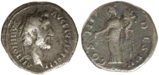 RIC 117 var Antoninus Pius AR denarius, Rome
