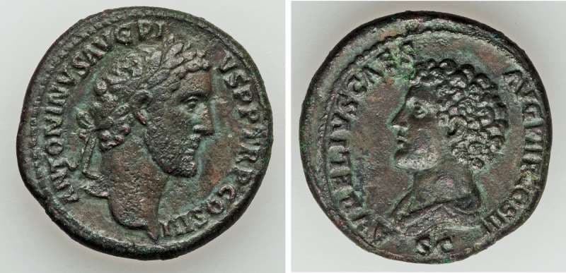 RIC 1224 Antoninus Pius and Marcus Aurelius AE As