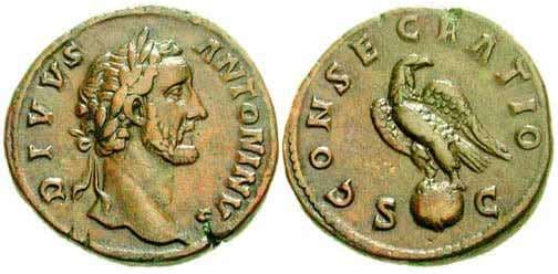 RIC 1265 [aurelius] Antoninus Pius posthumous issue, struck by Marcus Aurelius
