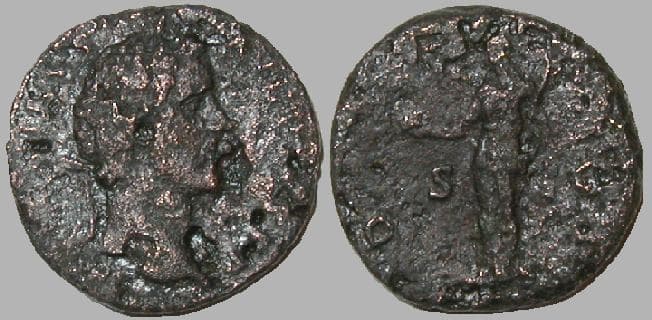 RIC 581 var Strack 786 Antoninus Pius, AE Sestertius, Dacia mint