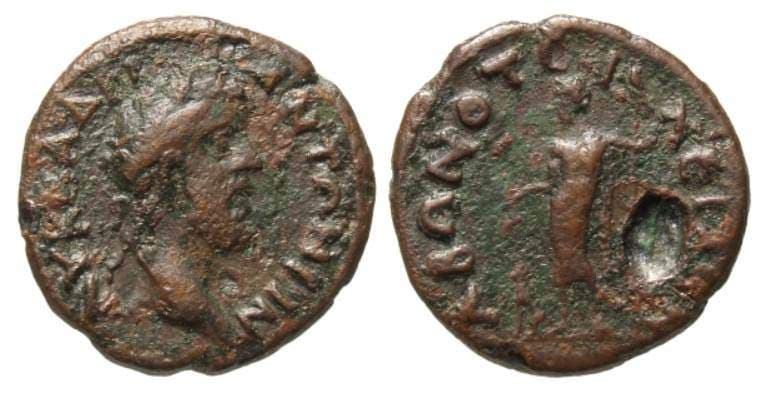Abunoteichos Berlin 18215724 Antoninus Pius, AE21 of Abunoteichos, Paphlagonia