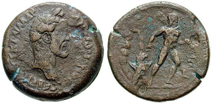 Alexandria Dattari 2607 Antoninus Pius AE Drachm of Alexandra