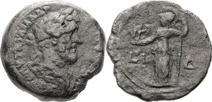 Alexandria Geissen 1654 Antoninus Pius AE drachm of Alexandria, Egypt