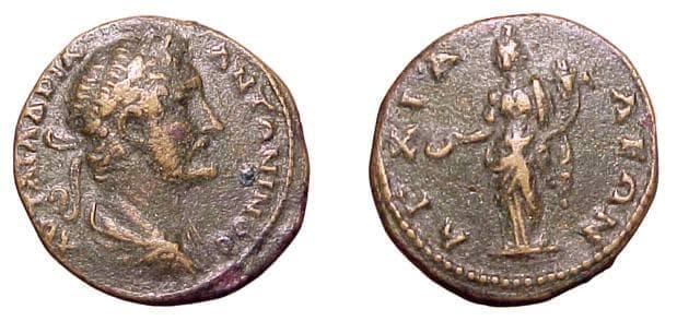 Anchialus Varbanov 37 Antoninus Pius, AE24 of Anchialus, Thrace