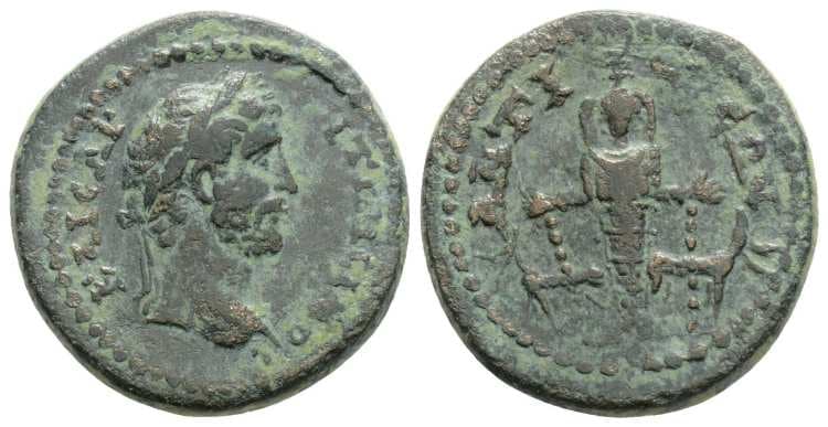 Antioch ad Maeandrum Aquila 8, 293 Antoninus Pius, AE19 of Antioch ad Maeandrum, Caria