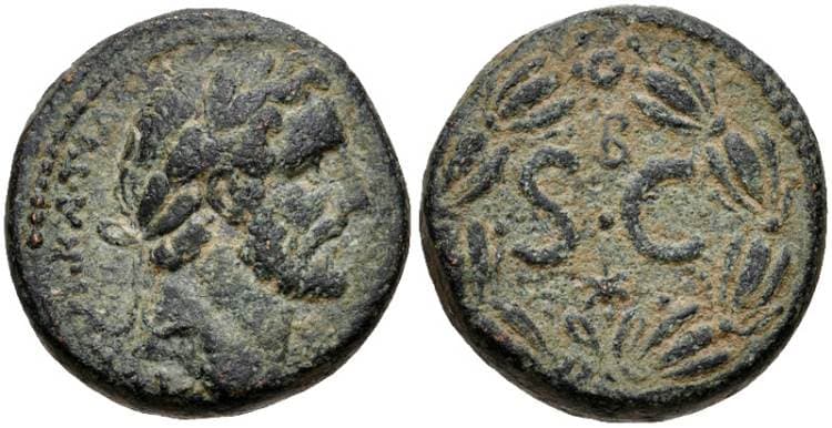 Antioch McAlee 559b Antoninus Pius AE12 semis of Antioch ad Orontem, Syria