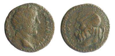Cassandrea Moushmov 6311 Antoninus Pius, AE of Cassandrea, Macedonia