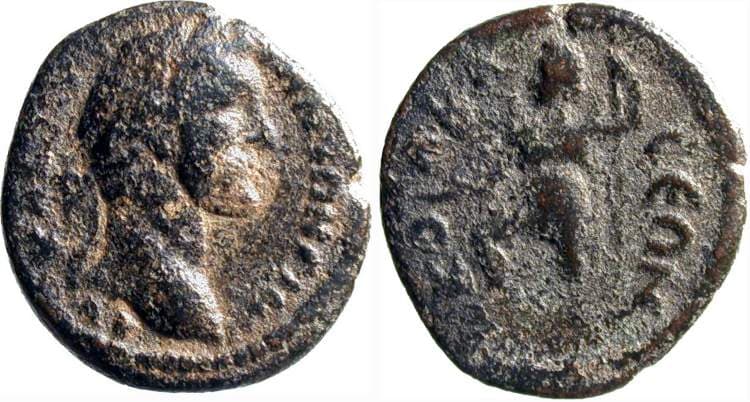 Colbasa Aulock Kolbasa 1 Antoninus Pius, AE19 of Colbasa, Pisidia