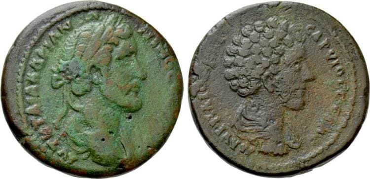 Cyprus BMC 43 Antoninus Pius and Marcus Aurelius, AE32 of the Koinon of Cyprus
