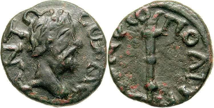 Dionysopolis Moesia Moushmov 84 Antoninus Pius AE19 of Dionysopolis, Moesia Inferior