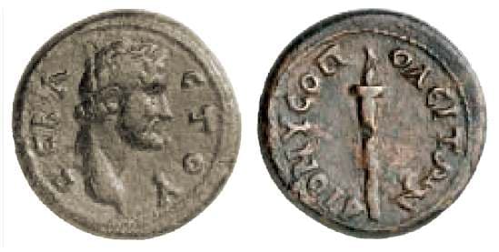 Dionysopolis Moesia Varbanov 428 Antoninus Pius, AE18 of Dionysopolis, Moesia