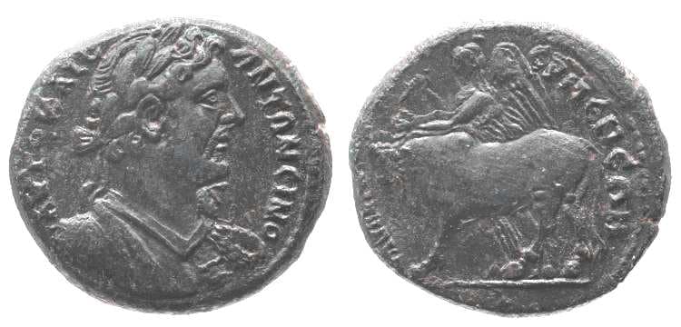 Eumeneia BMC 56 Antoninus Pius, AE26 of Eumeneia, Phrygia
