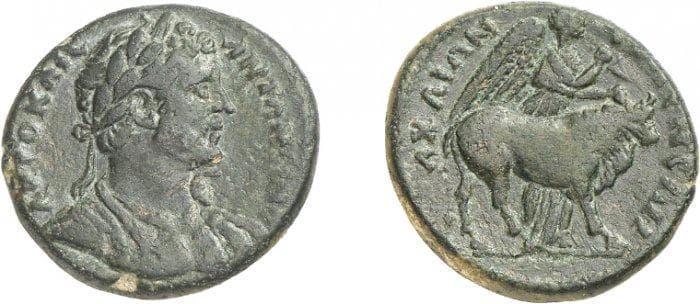 Eumeneia Imhoof 8 Antoninus Pius, AE of Eumeneia, Phrygia