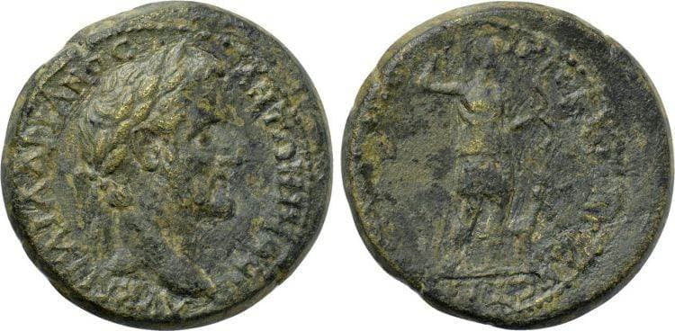 Hierocaesarea BMC 25 Antoninus Pius, AE25 of Hierocaesarea, Lydia