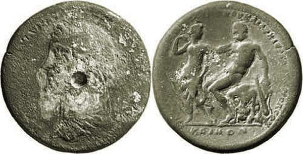 Koinon of Ionia Missere 292 Antoninus Pius, AE medallion, 42