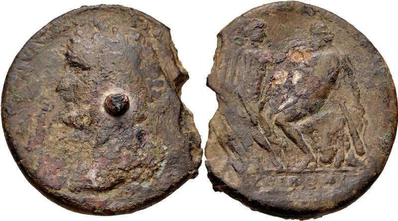 Koinon of Ionia Voegtli 18d Antoninus Pius, AE42 medallion of the Ionian League