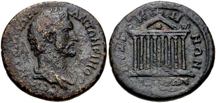 Kyzikos BMC 218 Antoninus Pius AE27 of Kyzikos, Mysia
