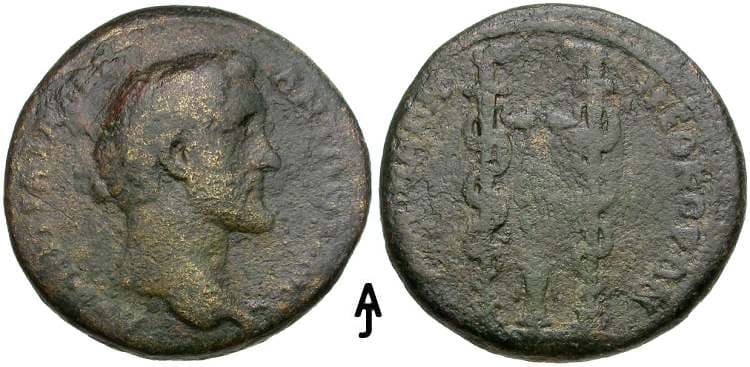 Kyzikos Paris 336 Antoninus Pius, AE28 of Kyzikos, Mysia