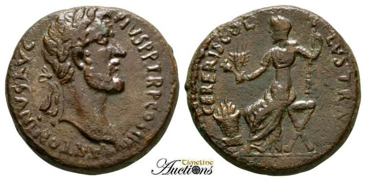 Lystra SNG Righetti 1466 Antoninus Pius, AE of Lystra, Lycaonia