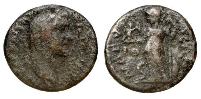 Magydus SNG France III, 304 Antoninus Pius, AE18 of Magydus, Pamphylia