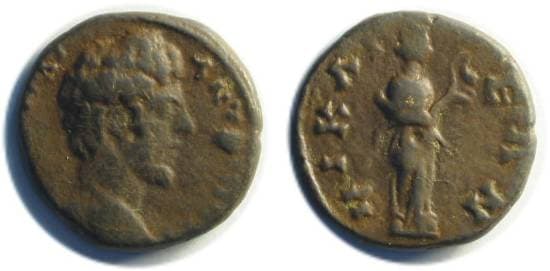Nicaea RecGen 95 (2) Antoninus Pius AE22 of Nicaea, Bithynia