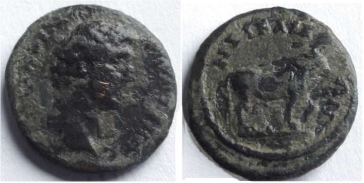 Nicaea RecGen 118 Antoninus Pius, AE18 of Nicaea, Bithynia