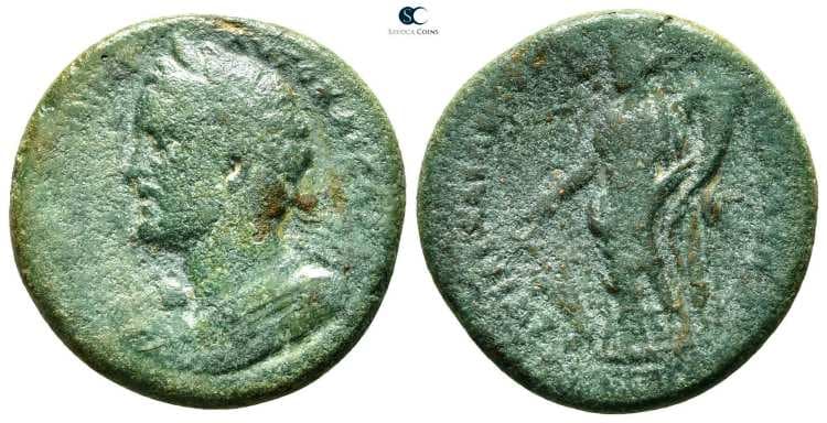 Nysa Regling 72 Antoninus Pius, AE29, Nysa, Lydia