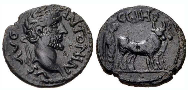 Parium SNG vA 7442 Antoninus Pius, AE16 of Parium, Mysia