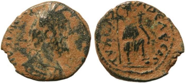 Philadelphia Syria SNG ANS 1388 Antoninus Pius, AE23 of Philadelphia, Decapolis