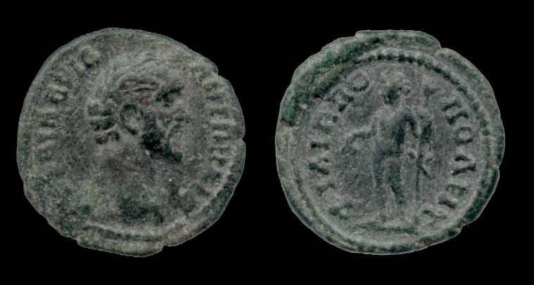 Philippopolis Moushmov 5098 Antoninus Pius AE 19 of Philippopolis, Thrace