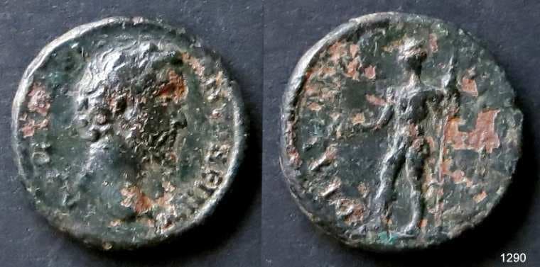 Philippopolis Varbanov 724 Antoninus Pius AE18 of Philippopolis, Thrace