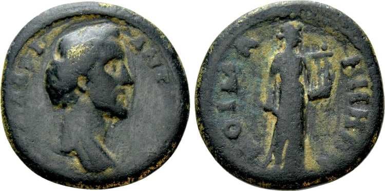 Poemanenum Kaufmann 36 Antoninus Pius AE19 of Poemanenum, Mysia