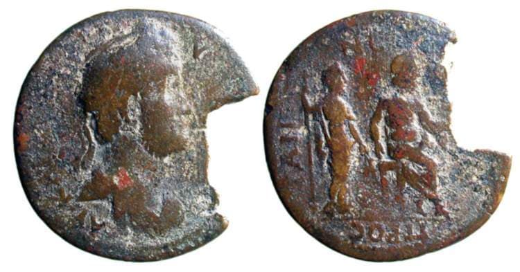 Prostanna Aulock 1788-1789 Antoninus Pius, AE28 of Prostanna Pisidia