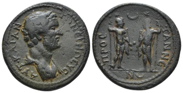 Prostanna Waddington 3798 Antoninus Pius AE26 of Prostanna, Pisidia, AD 138-161